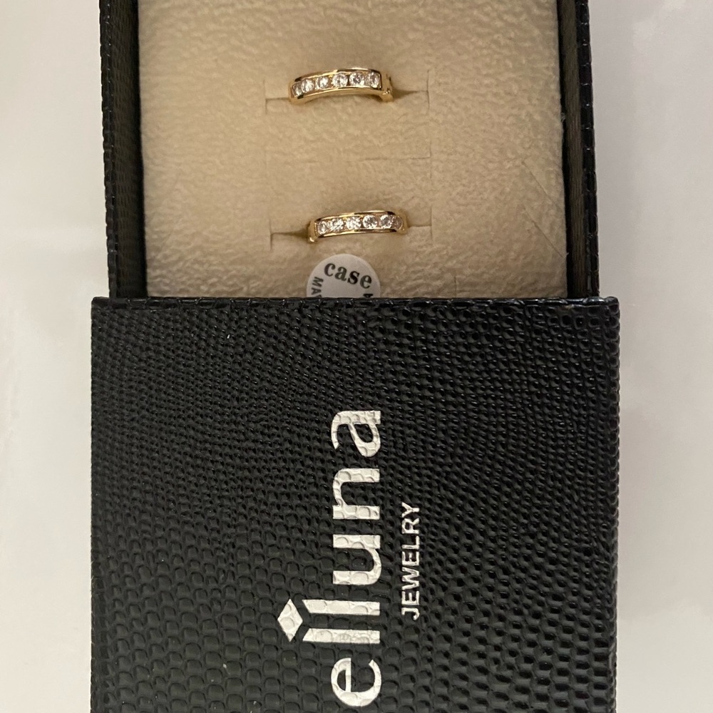 Earrings elluna gold plated 14k